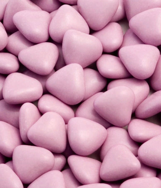 MINI HEART CHOCOLATE DRAGEES - LILAC - 1KG